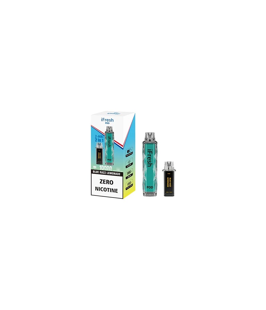 0mg iFresh 10000 Puffs 2in1 Disposable Pod Kit