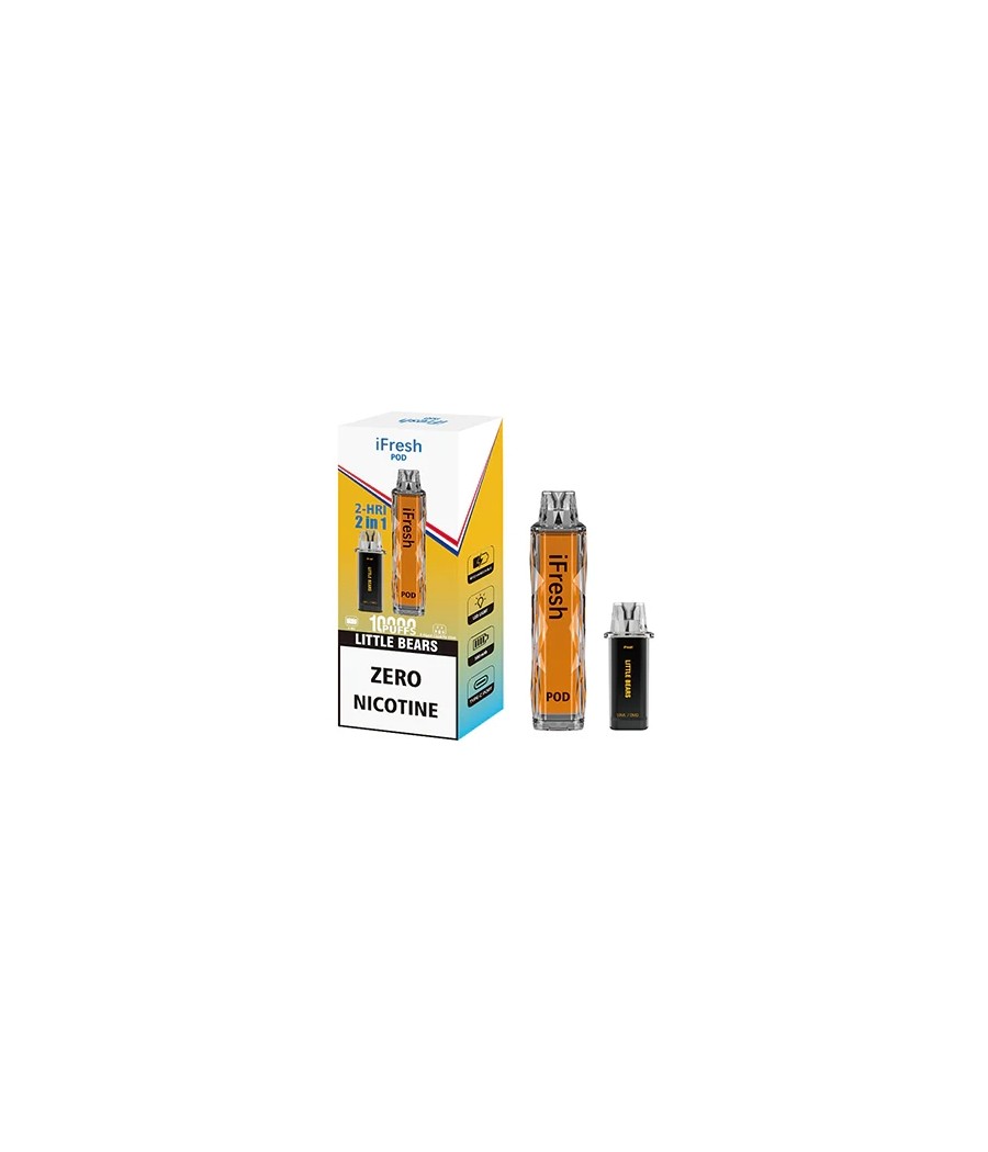0mg iFresh 10000 Puffs 2in1 Disposable Pod Kit