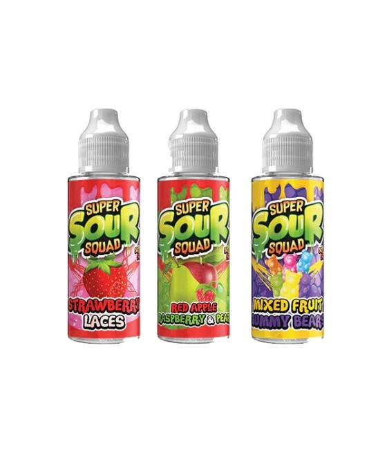 Super Sour Squad By Signature Vapours 100ml E-liquid 0mg (50VG/50PG)