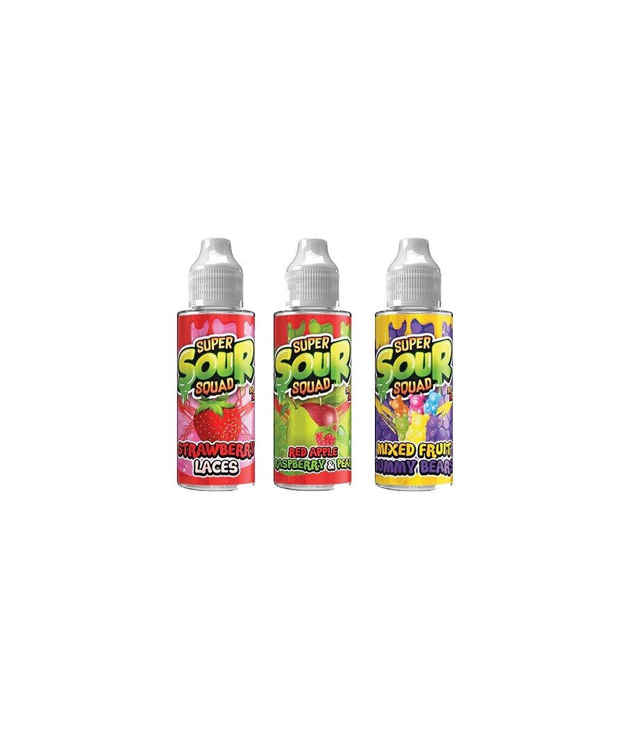 Super Sour Squad By Signature Vapours 100ml E-liquid 0mg (50VG/50PG)