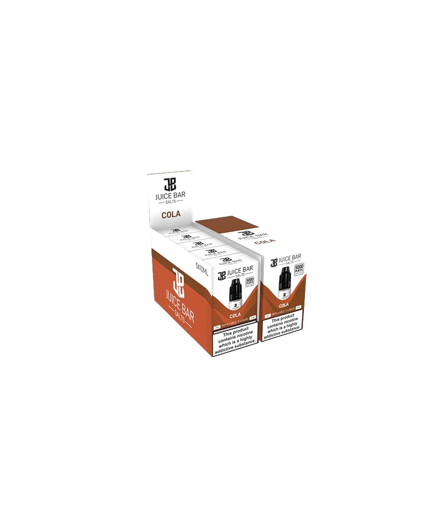 10mg Juice Bar Salts 10ml Nic Salts - Pack Of 5 (50VG/50PG)