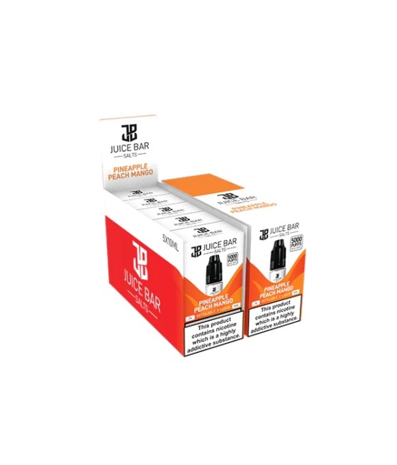 10mg Juice Bar Salts 10ml Nic Salts - Pack Of 5 (50VG/50PG)
