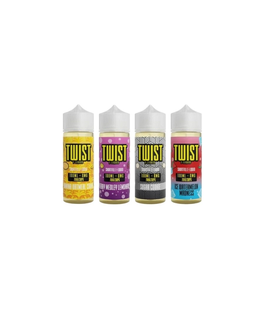 0mg Twist E-liquids 100ml Shortfill (70VP/30PG)