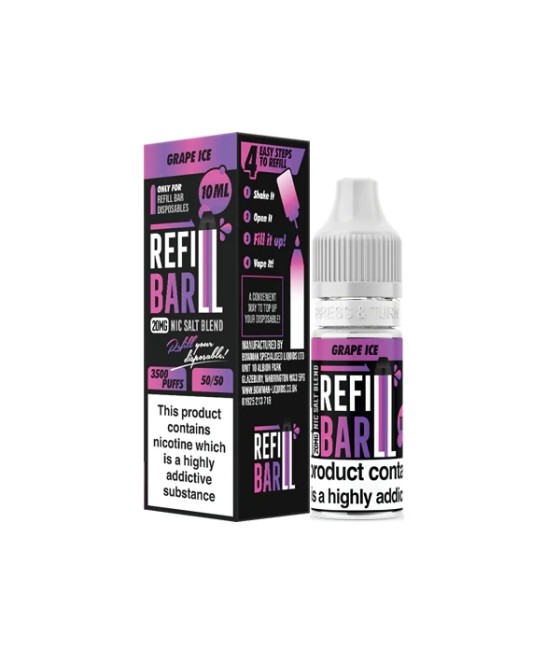 20mg Refill Bar Salts 10ml Nic Salts (50VG/50PG)