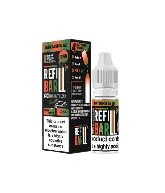 20mg Refill Bar Salts 10ml Nic Salts (50VG/50PG)