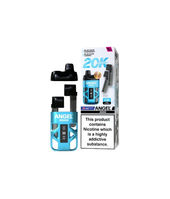 20mg Angel 20000 by Vapes Bars Duel Prefilled Pod Vape Kit 20000 Puffs