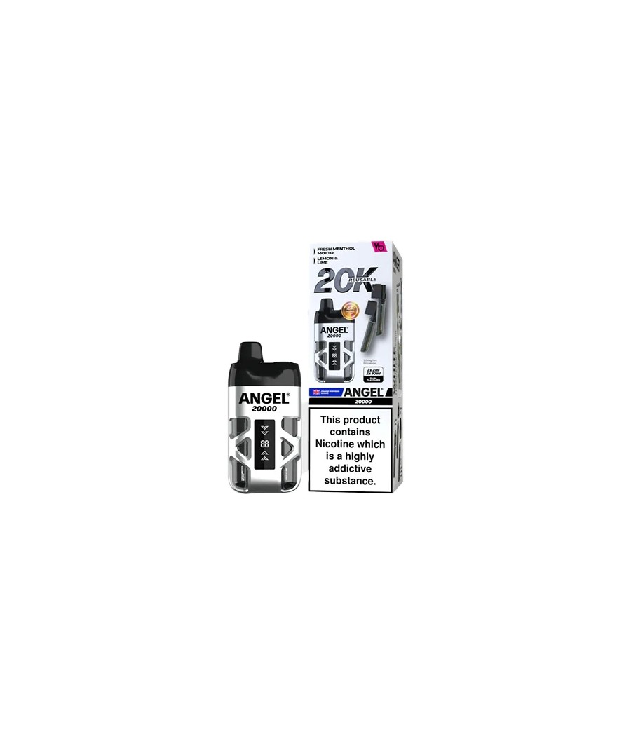 20mg Angel 20000 by Vapes Bars Duel Prefilled Pod Vape Kit 20000 Puffs