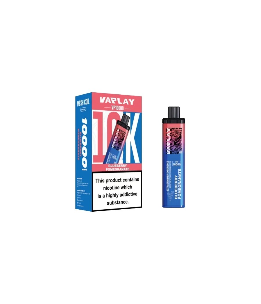 20mg Vaplay Royal 10k Prefilled Pod Vape Kit 10000 puffs
