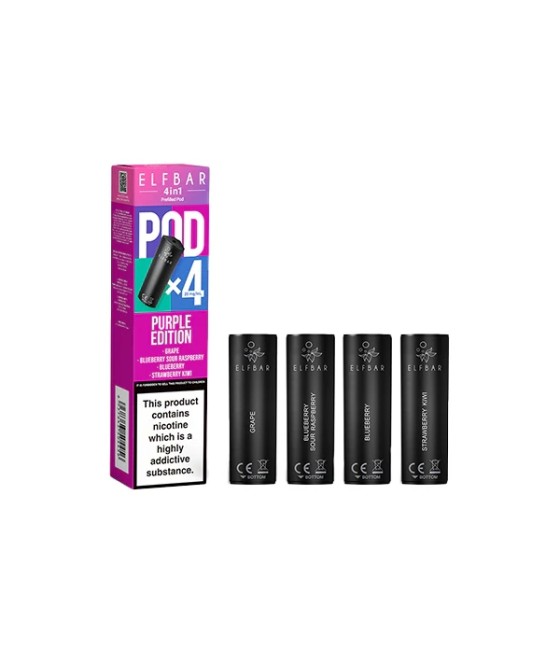 20mg Elf Bar 4 in 1 Multi Edition Prefilled Pods 2ml - 4Pcs