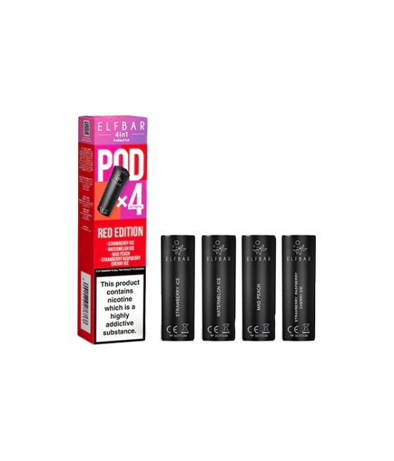 20mg Elf Bar 4 in 1 Multi Edition Prefilled Pods 2ml - 4Pcs