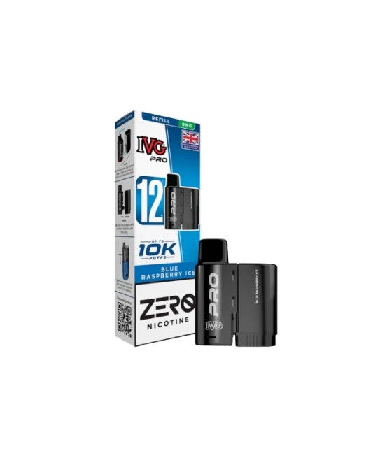 0mg IVG Pro 12 Refill Pods 10000 Puffs