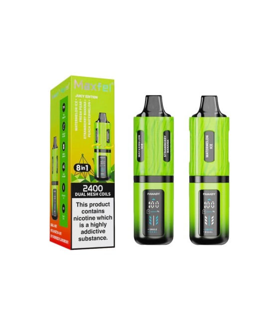20mg Maxfel Legend Fanady 8 in 1 2400 Puffs Prefilled Pod Vape Kit