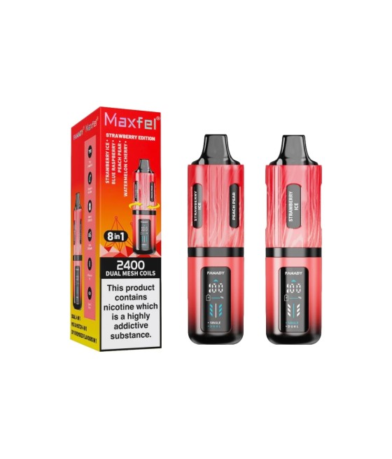 20mg Maxfel Legend Fanady 8 in 1 2400 Puffs Prefilled Pod Vape Kit