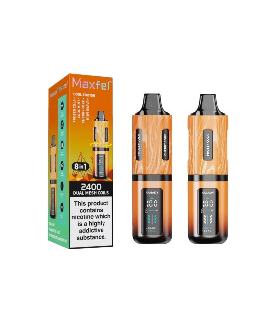 20mg Maxfel Legend Fanady 8 in 1 2400 Puffs Prefilled Pod Vape Kit