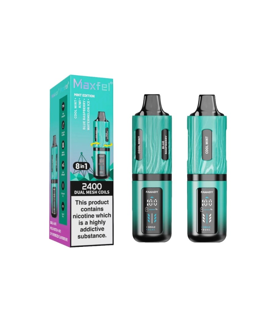 20mg Maxfel Legend Fanady 8 in 1 2400 Puffs Prefilled Pod Vape Kit