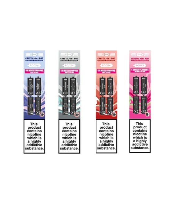 20mg SKE Crystal 4in1 2400 Replacement Pods 2400 Puffs