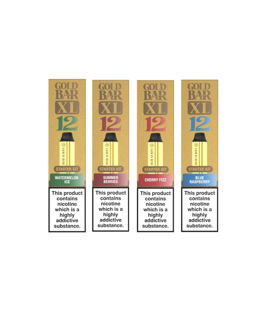 20mg Gold Bar XL Prefilled Pod Vape Kit 10000 Puffs