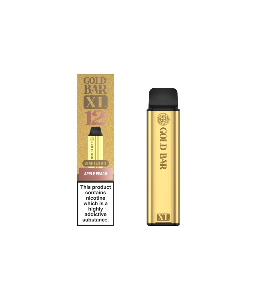 20mg Gold Bar XL Prefilled Pod Vape Kit 10000 Puffs