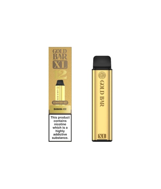 20mg Gold Bar XL Prefilled Pod Vape Kit 10000 Puffs