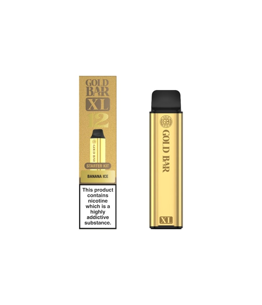 20mg Gold Bar XL Prefilled Pod Vape Kit 10000 Puffs