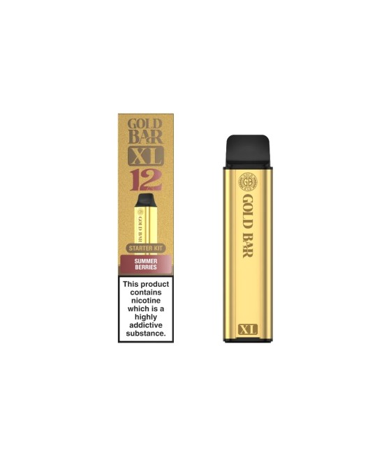 20mg Gold Bar XL Prefilled Pod Vape Kit 10000 Puffs