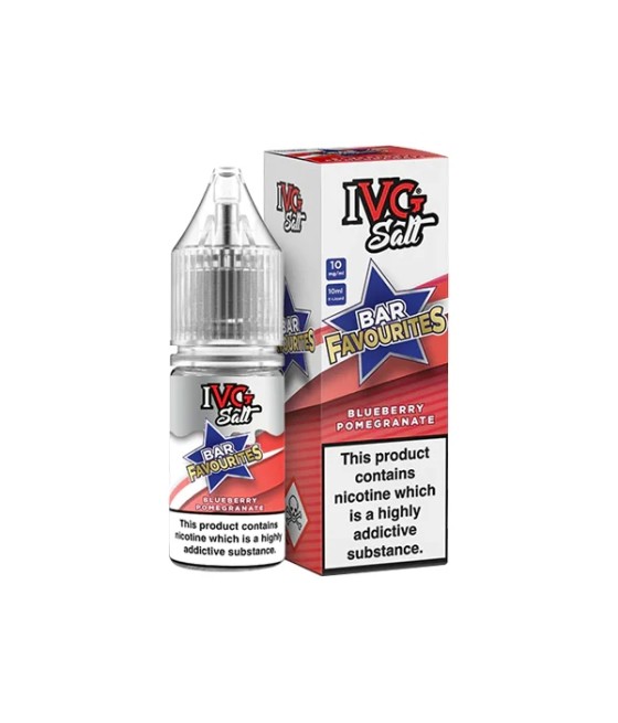 10mg I VG Bar Favourites 10ml Nic Salts (50VG/50PG)