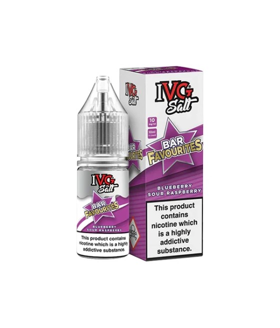 10mg I VG Bar Favourites 10ml Nic Salts (50VG/50PG)