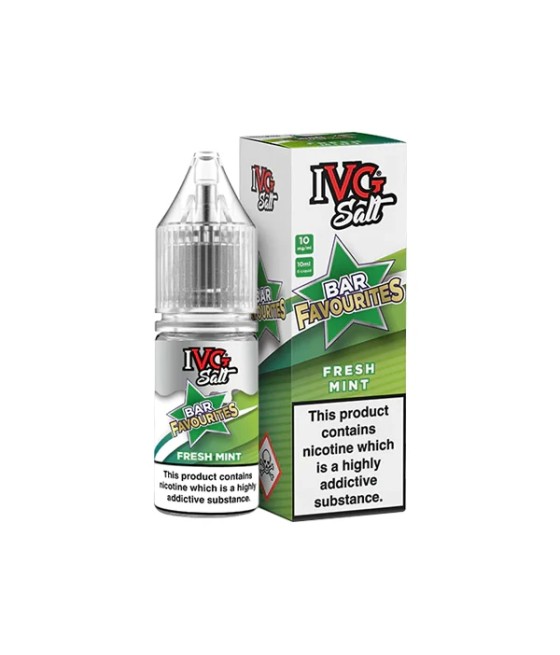 10mg I VG Bar Favourites 10ml Nic Salts (50VG/50PG)