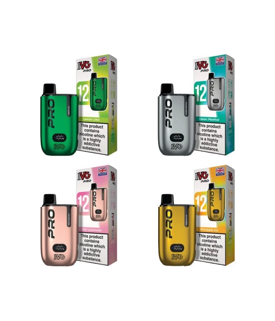 20mg I VG Pro 12 Prefilled Pod Vape Kit 10000 Puffs