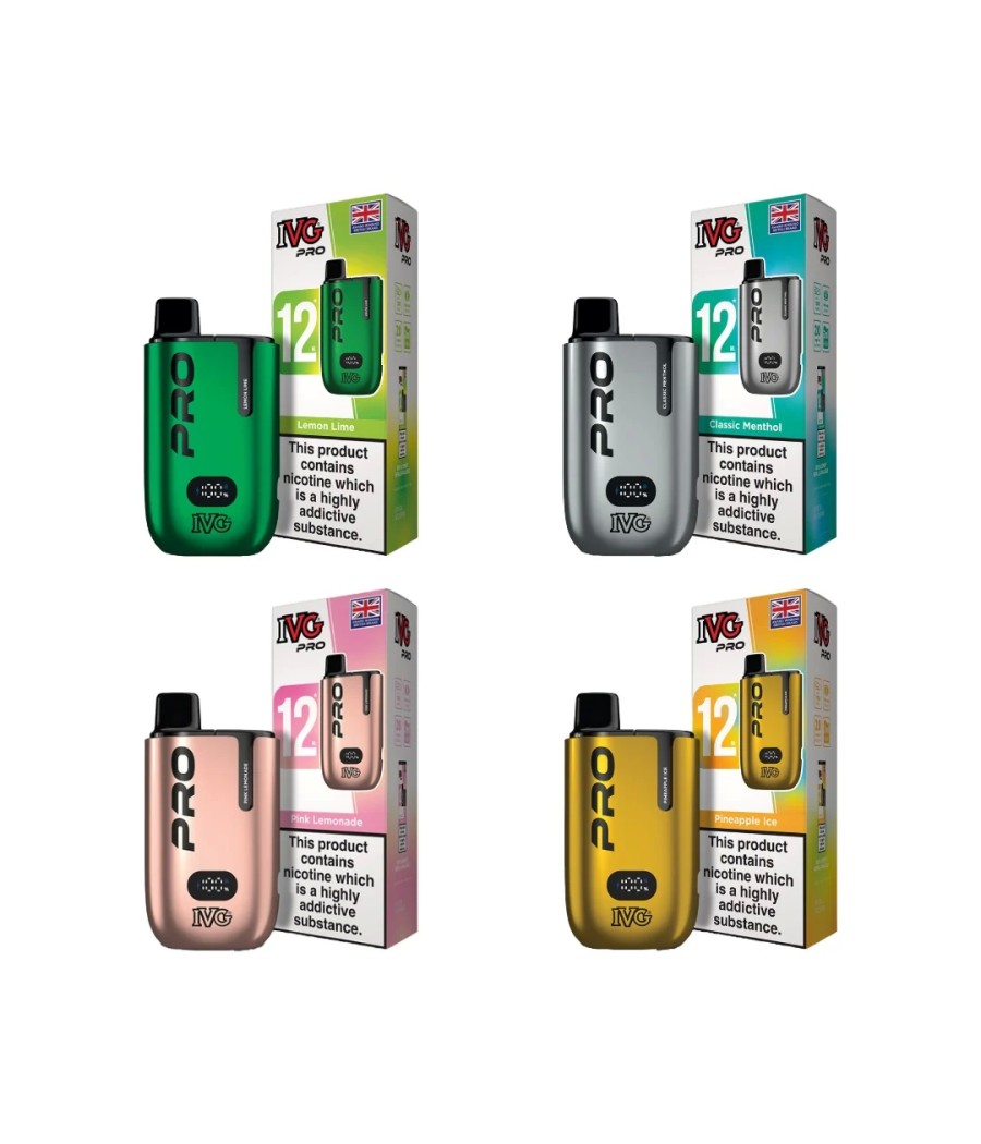 20mg I VG Pro 12 Prefilled Pod Vape Kit 10000 Puffs