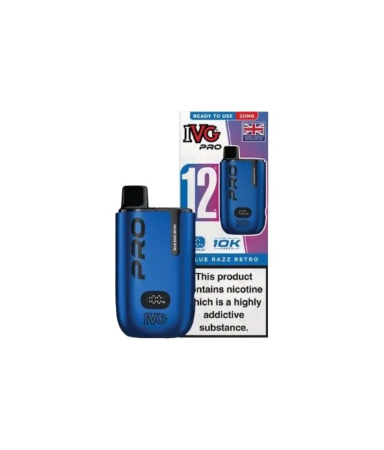 20mg I VG Pro 12 Prefilled Pod Vape Kit 10000 Puffs