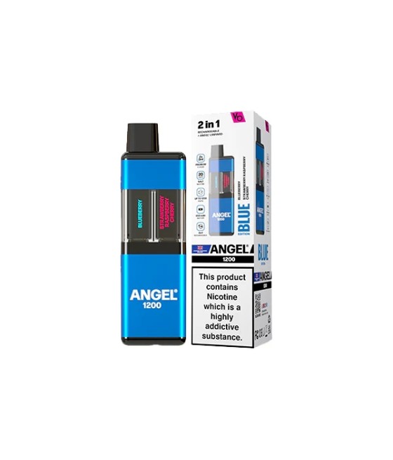 20mg Angel 1200 2in1 By Vapes Bar Dual Prefilled Pod Kit 1200 Puffs