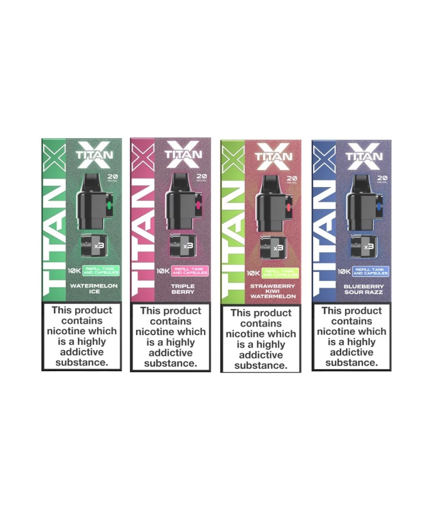 20mg Titan X 10k Puff Prefilled Pods