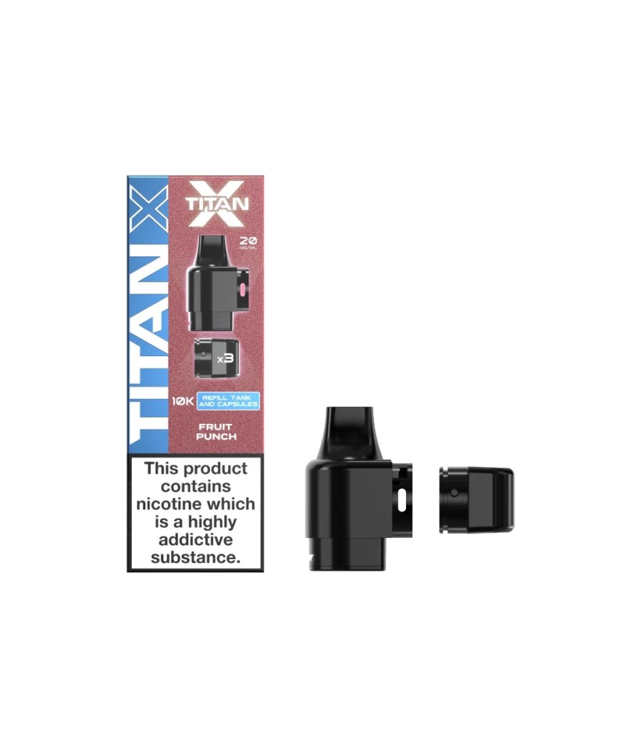 20mg Titan X 10k Puff Prefilled Pods