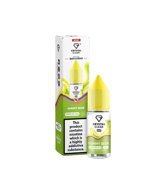 20mg Crystal Clear Bar Salt 10ml (50VG/50PG)