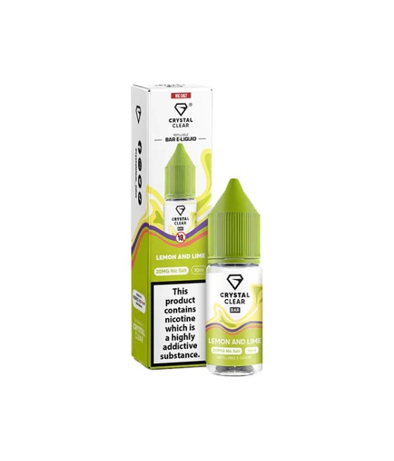 20mg Crystal Clear Bar Salt 10ml (50VG/50PG)