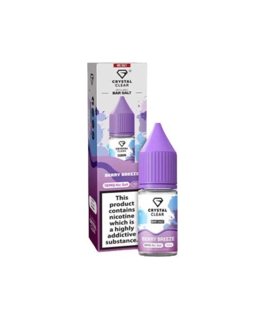 20mg Crystal Clear Bar Salt 10ml (50VG/50PG)