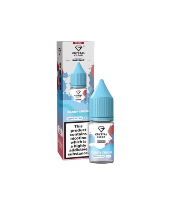 20mg Crystal Clear Bar Salt 10ml (50VG/50PG)