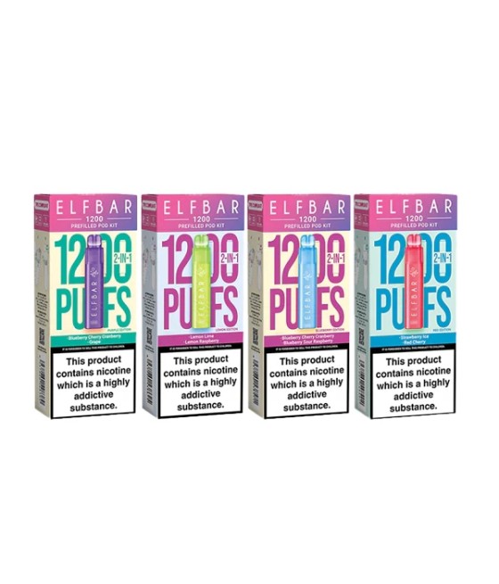 20mg ELF Bar 1200 Multi Edition Prefilled Pod Kit 1200 Puffs