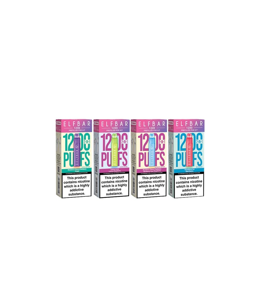 20mg ELF Bar 1200 Multi Edition Prefilled Pod Kit 1200 Puffs