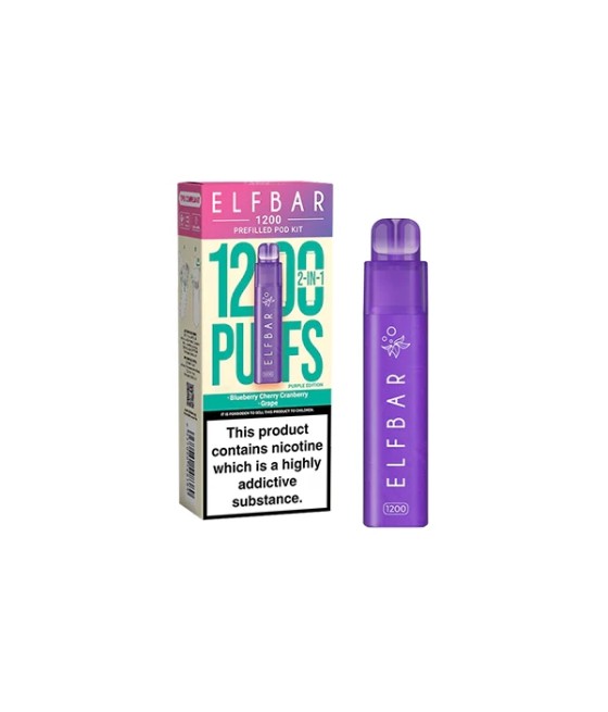 20mg ELF Bar 1200 Multi Edition Prefilled Pod Kit 1200 Puffs