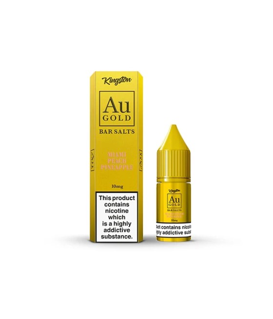 10mg AU Gold By Kingston Nic Salt 10ml (60VG/40PG)
