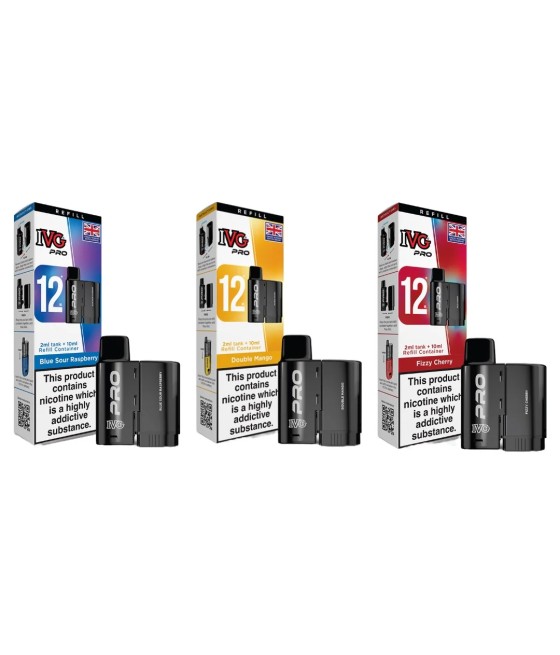 20mg I VG Pro 12 Refill Pod Pack 10000 Puffs