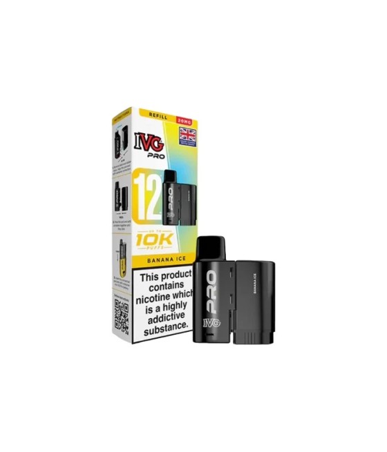 20mg I VG Pro 12 Refill Pod Pack 10000 Puffs