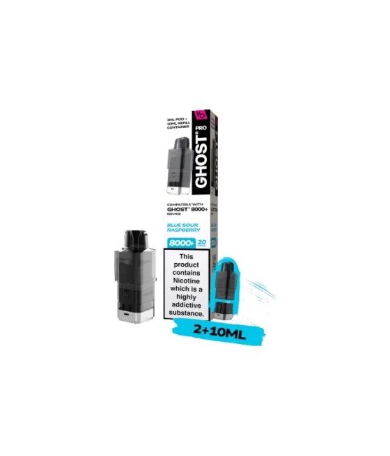 20mg Ghost Pro 8000+ By Vapes Bars Prefilled Pods