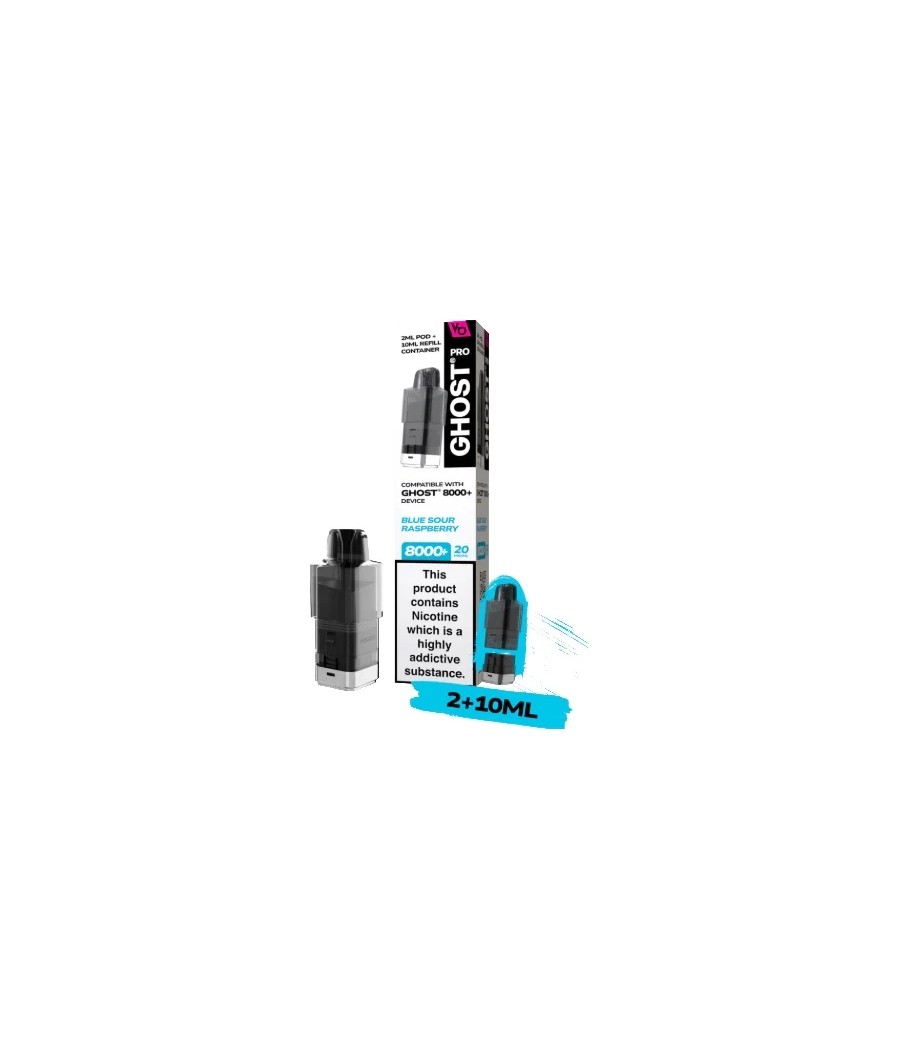 20mg Ghost Pro 8000+ By Vapes Bars Prefilled Pods