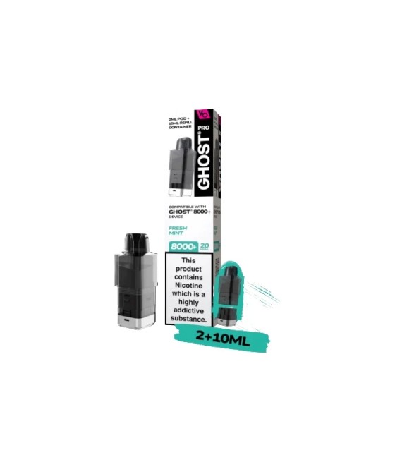 20mg Ghost Pro 8000+ By Vapes Bars Prefilled Pods