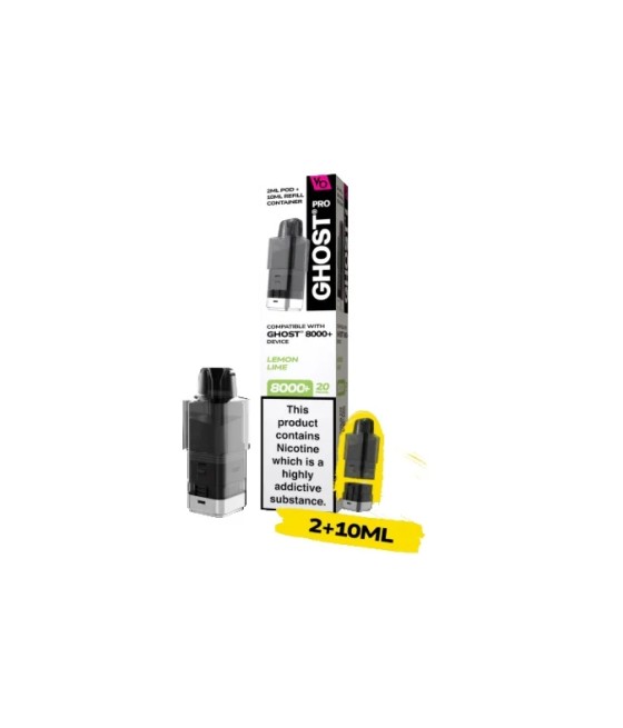 20mg Ghost Pro 8000+ By Vapes Bars Prefilled Pods
