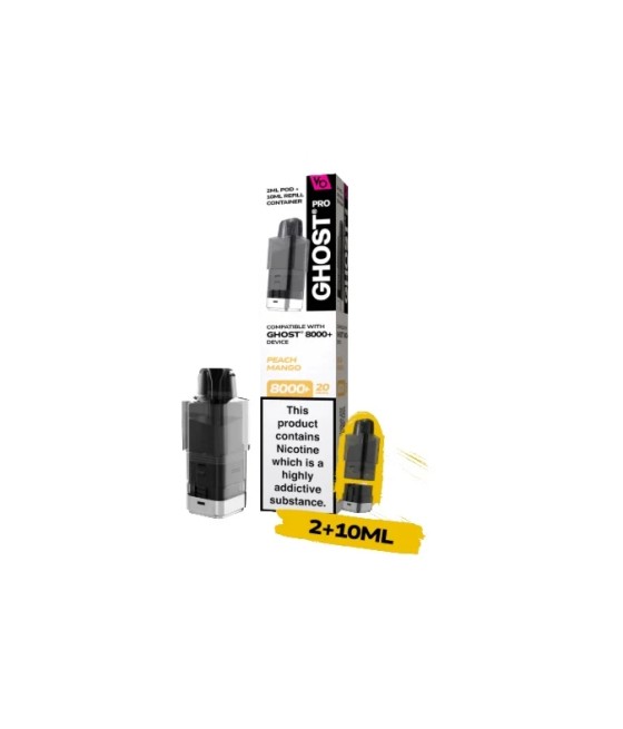 20mg Ghost Pro 8000+ By Vapes Bars Prefilled Pods