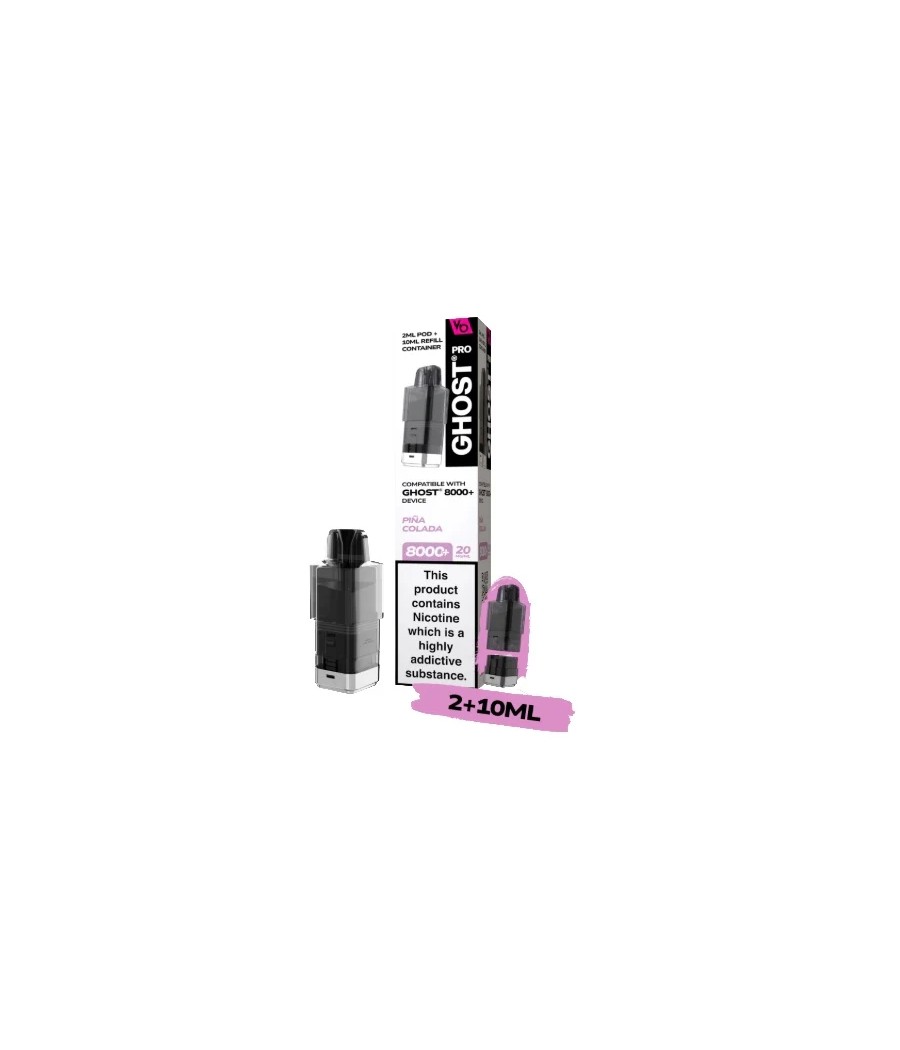 20mg Ghost Pro 8000+ By Vapes Bars Prefilled Pods